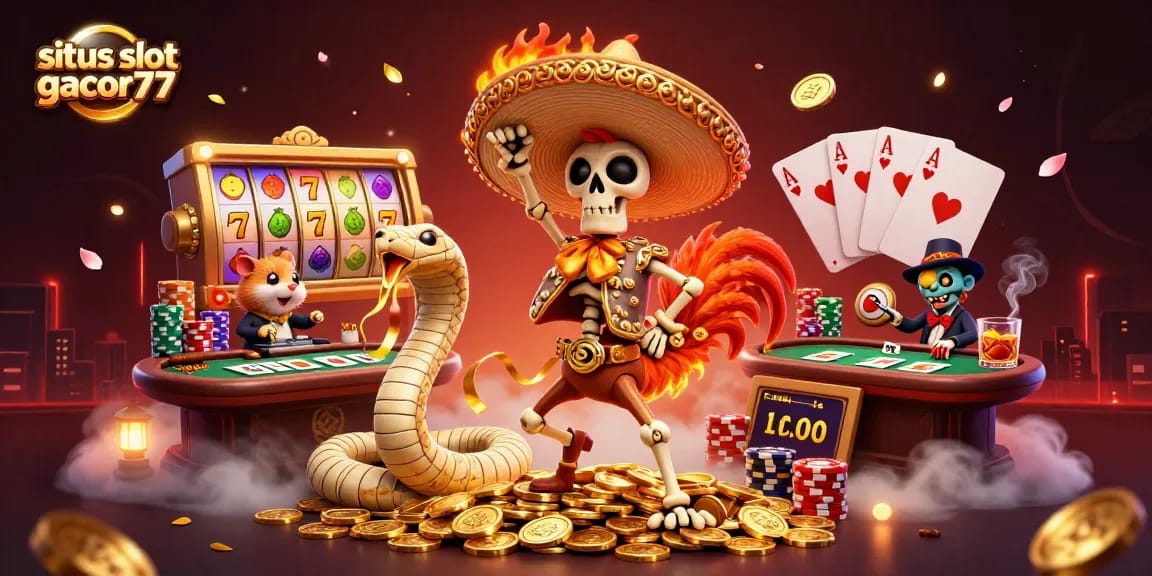 Spin and win at situs slot gacor77 with vibrant slot games and lively characters in an engaging atmosphere.