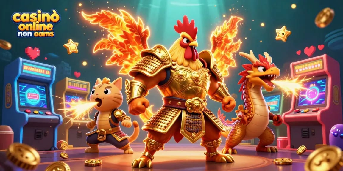 Giocando nei casinò online non AAMS, esplora avventure con personaggi di giochi e macchine colorate.