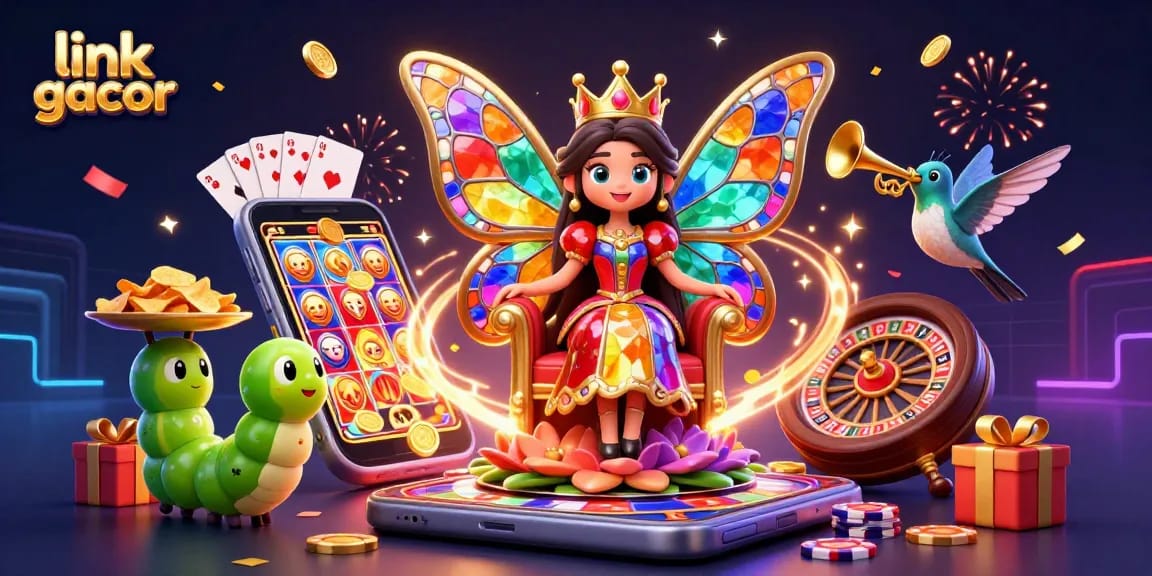 Experience the excitement of link gacor with our dazzling 3D casino illustration featuring vivid characters and thrilling gaming elements.