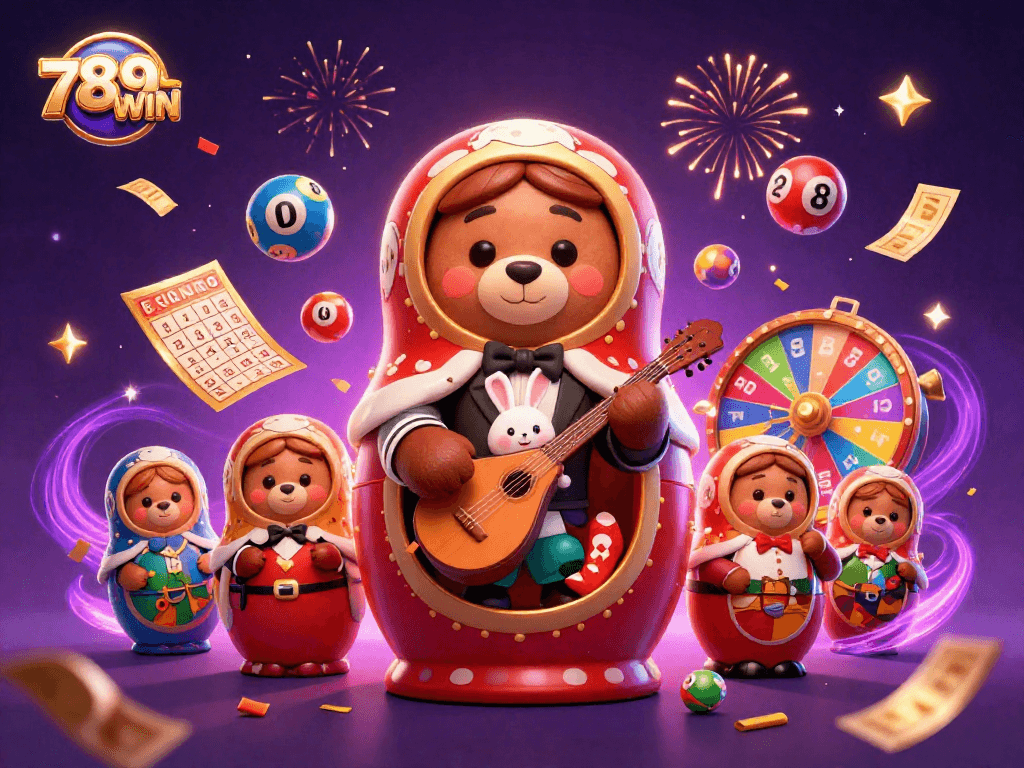 Engage with exciting casino action at 789WIN featuring interactive lottery elements and a festive atmosphere.