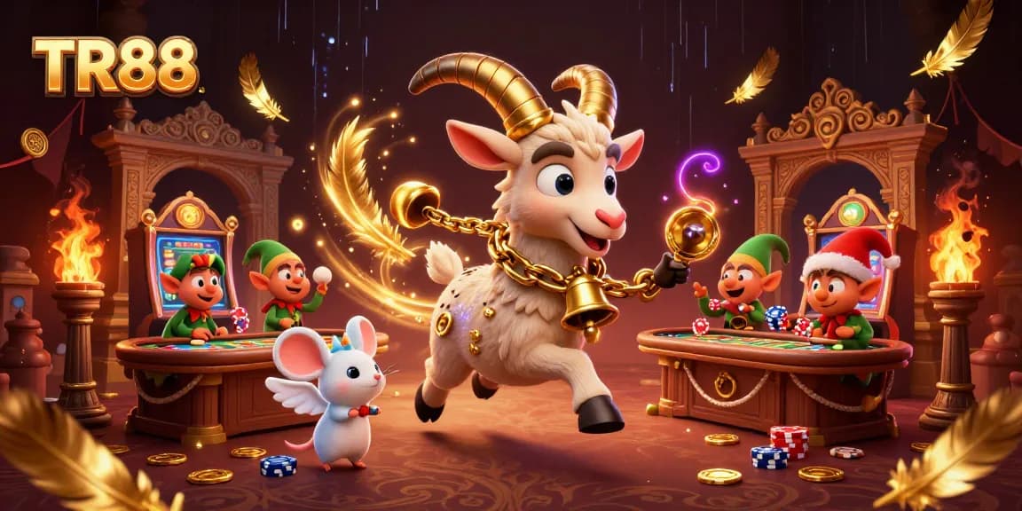 TR88 brings excitement with Krampus and gremlins in a vibrant casino scene.