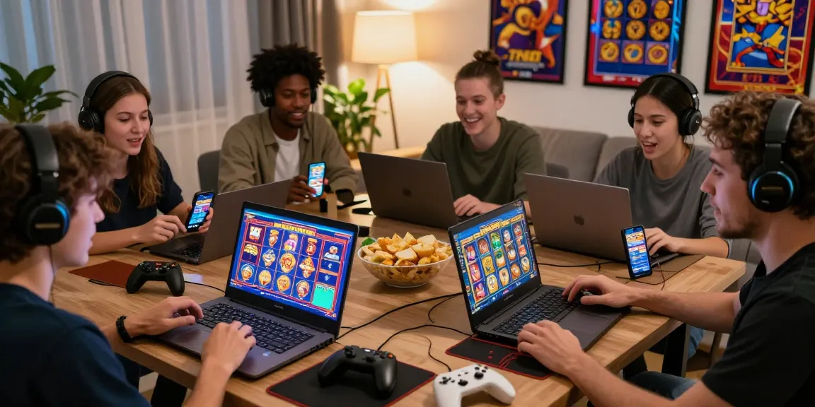 Players enjoying slot games at home while learning to hubungi kami for more information.