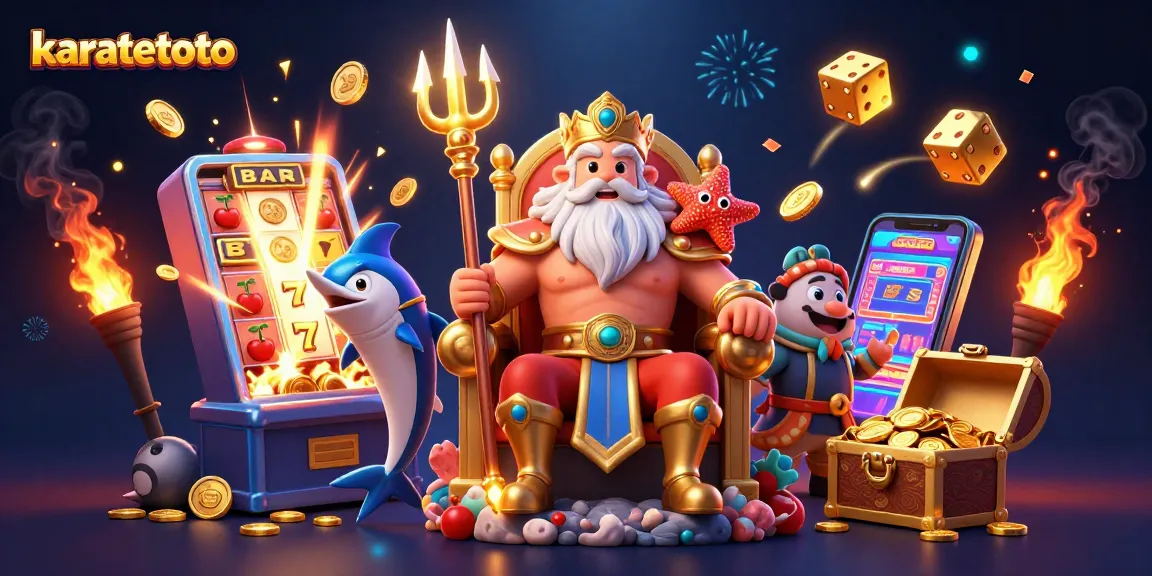 Experience karatetoto with exciting slot action amidst a vibrant casino atmosphere.