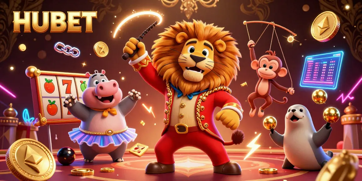 Engage with HUBET’s vibrant online casino experience featuring interactive games and lively characters.