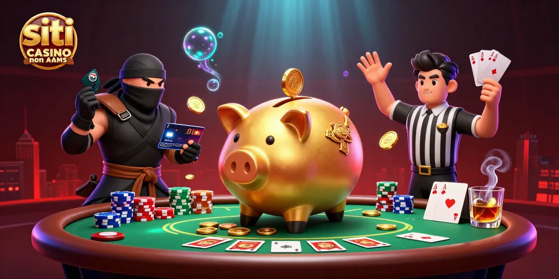 Giocatori che si sfidano nei siti casino non AAMS, sul tavolo da poker con carte e fiches brillanti.