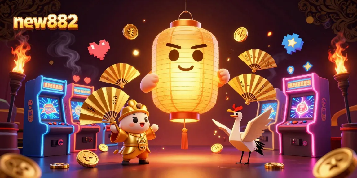 Experience exciting gameplay with new882 gaming characters, colorful elements, and casino vibes.