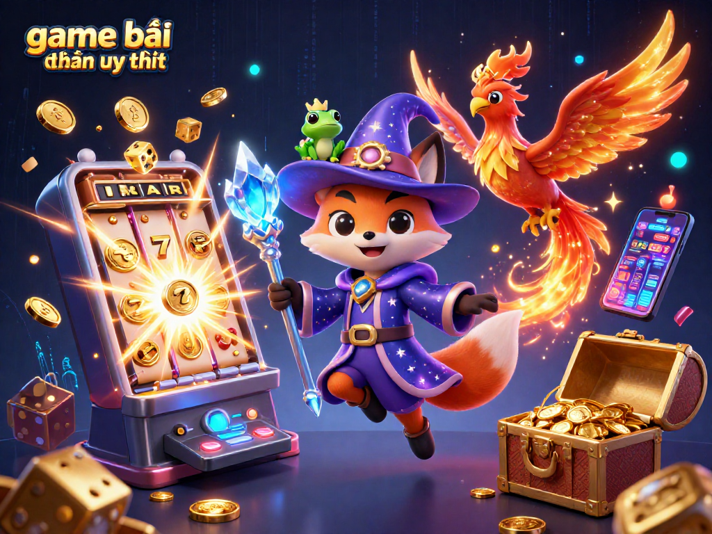 Experience game bài đổi thưởng uy tín through a vibrant 3D casino scene with captivating characters and rich game elements.