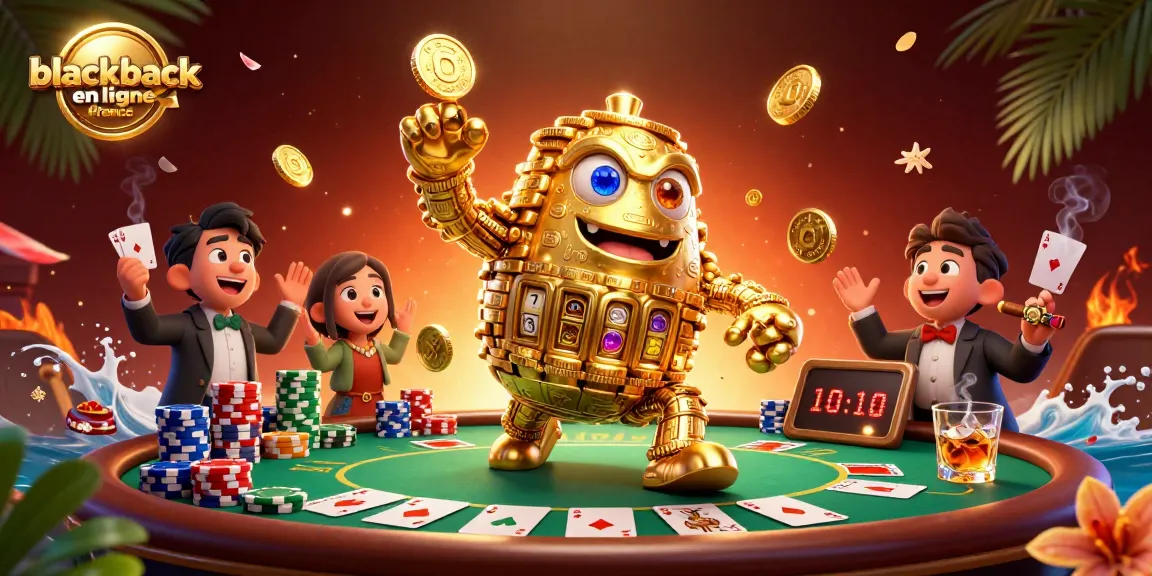 Jouez au blackjack en ligne France avec des scènes animées captivantes et des éléments de jeu variés.