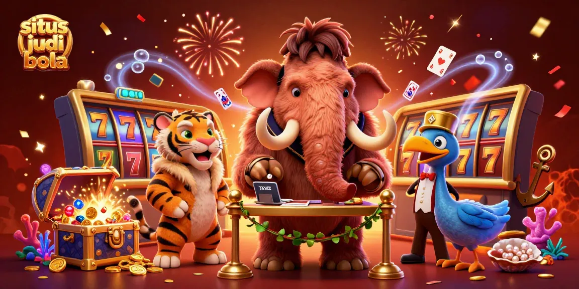Discover winning strategies in situs judi bola with an exciting casino-themed illustration.