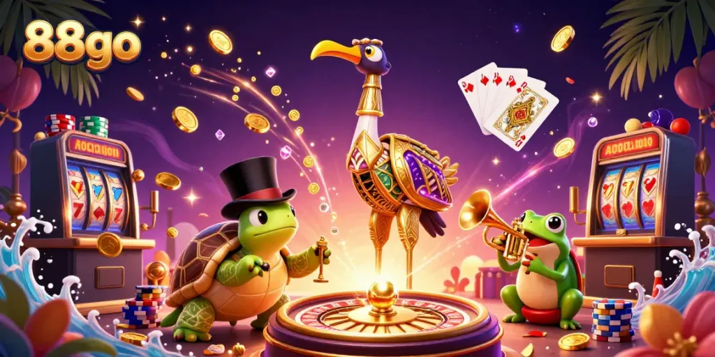 Experience thrilling gameplay with 88go's live casino and dynamic gaming features in an ultra-detailed 3D scene.
