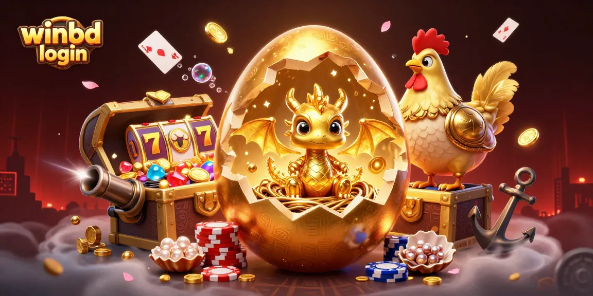 Experience the vibrant world of winbd login gameplay with golden treasures and legendary characters in a dynamic casino scene.