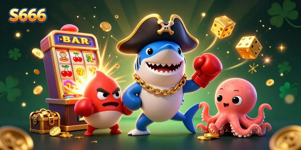 S666 offers thrilling gaming action with playful characters and exciting casino elements.