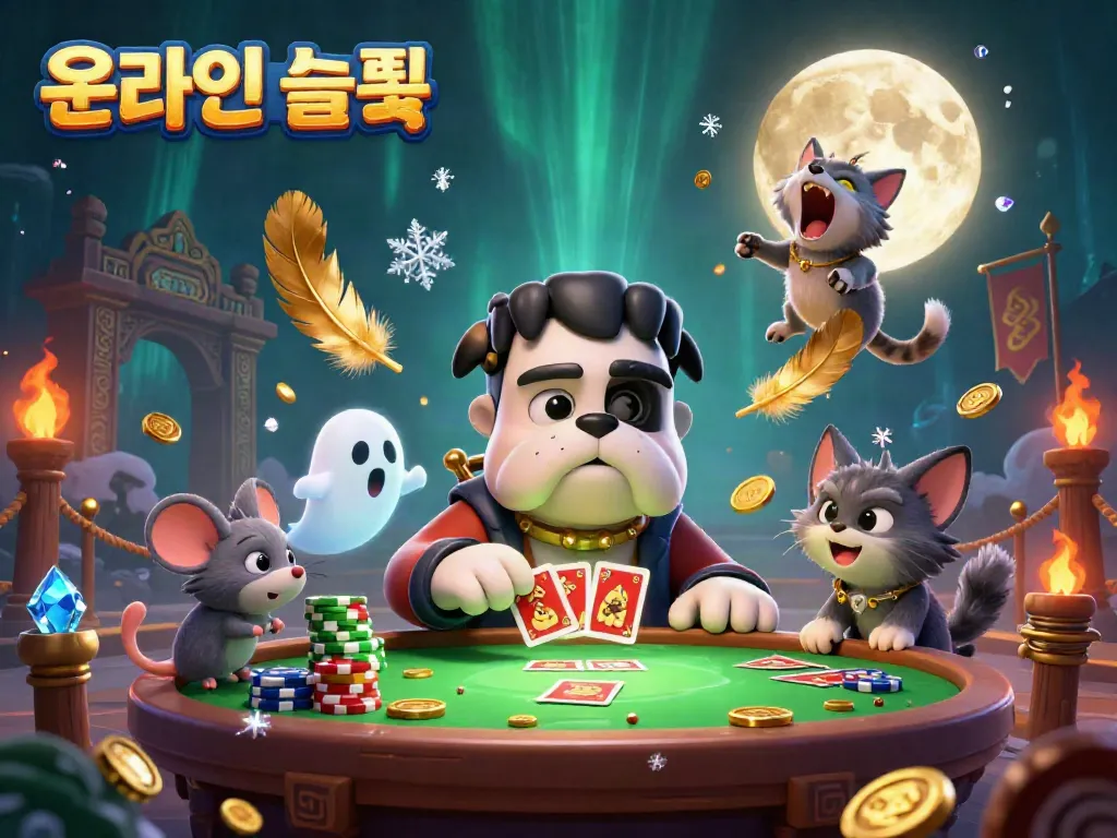 Experience online slots with dynamic characters and captivating visuals in this vibrant digital illustration.