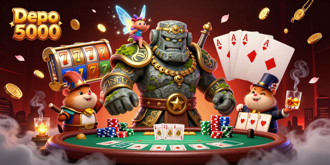 Menangkan jackpot dengan Depo 5000 pada permainan slot yang seru dan penuh warna.
