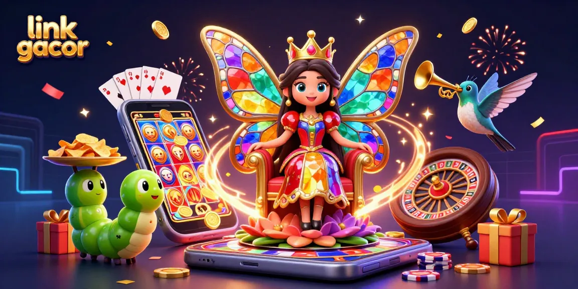 Experience the excitement of link gacor with our dazzling 3D casino illustration featuring vivid characters and thrilling gaming elements.