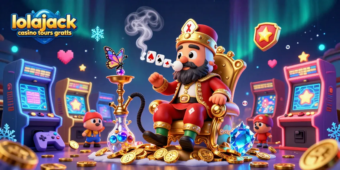 Experience the excitement of lolajack casino tours gratuits with vibrant game elements and characters.