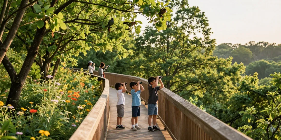 Treetop walkway experience with a family enjoying nature in 2026.