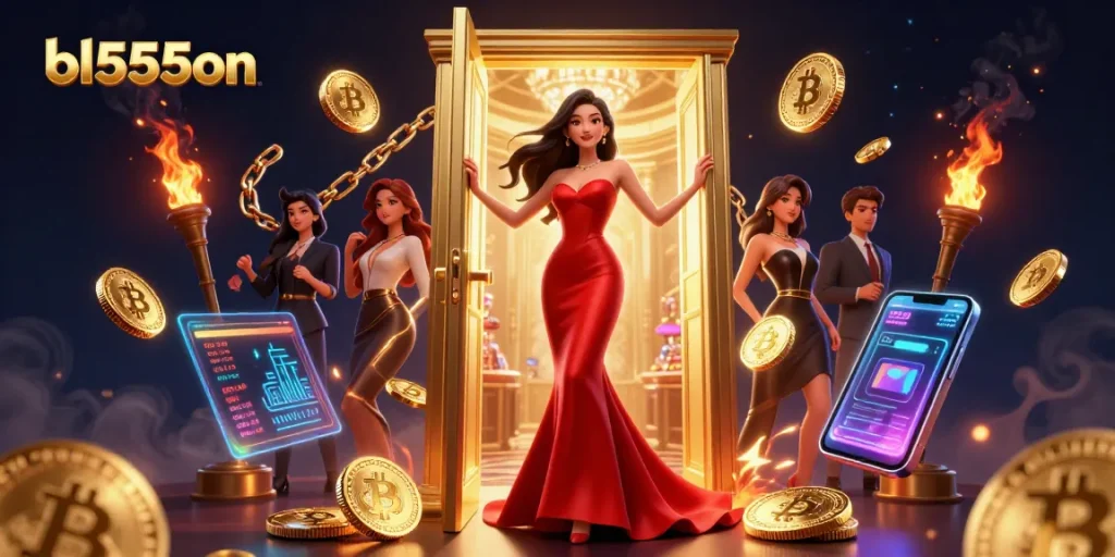Win big with bl555on at a vibrant, luxurious casino filled with cryptocurrency excitement.