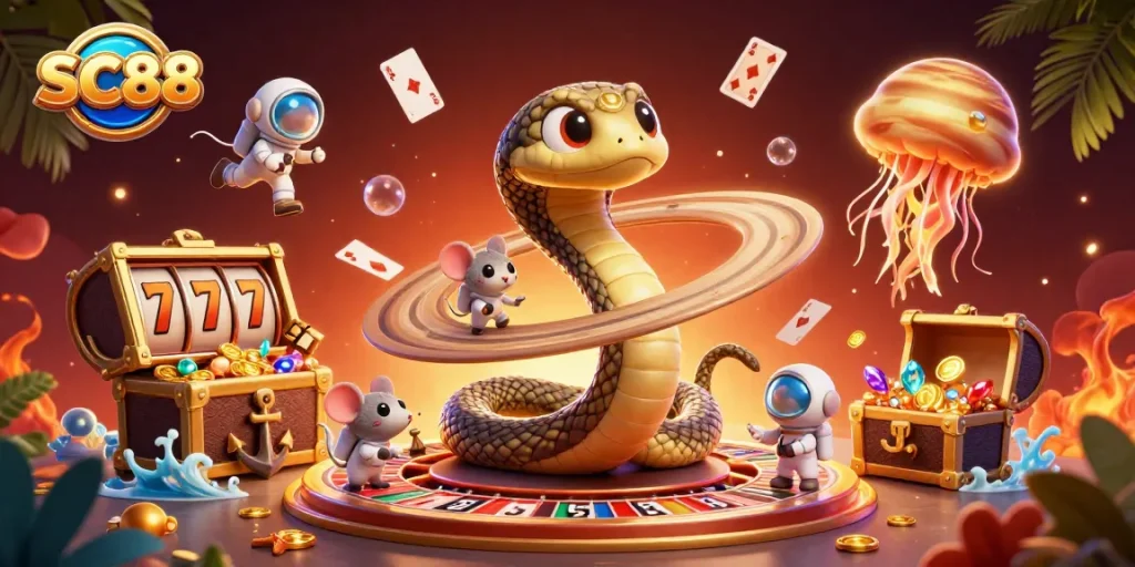 SC88 players engaging in a thrilling roulette game with cosmic elements and vibrant visuals